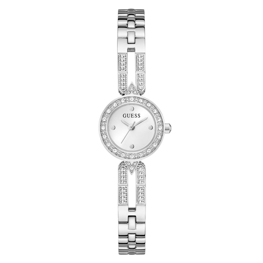 Guess Men’s Cassidy Silver Dial Bracelet Watch GW1016L1