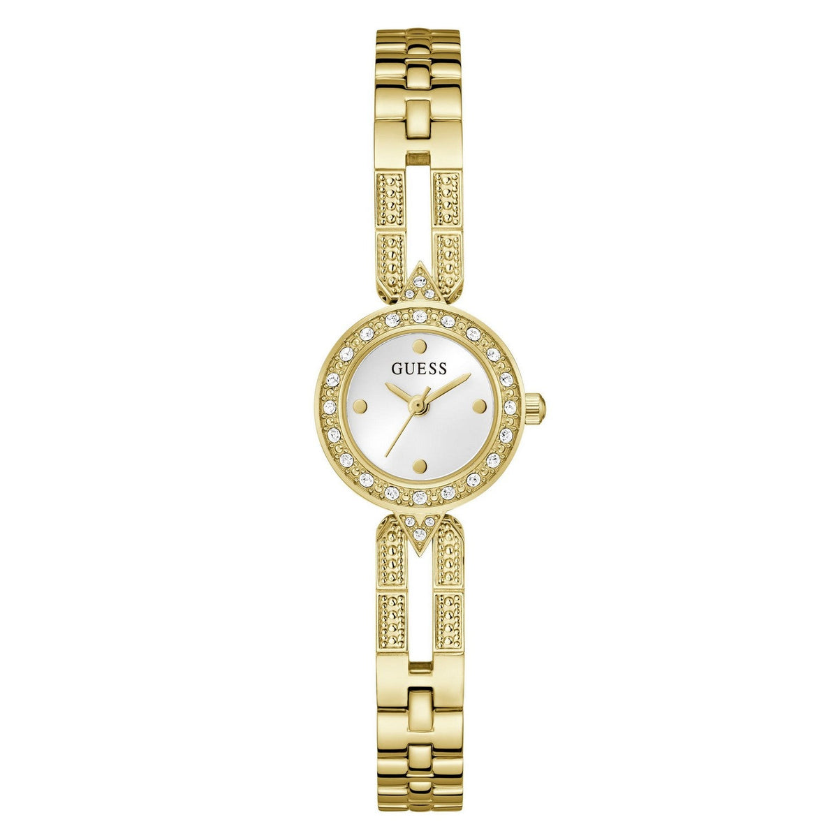 Guess Men’s Cassidy White Dial Bracelet Watch GW1016L2
