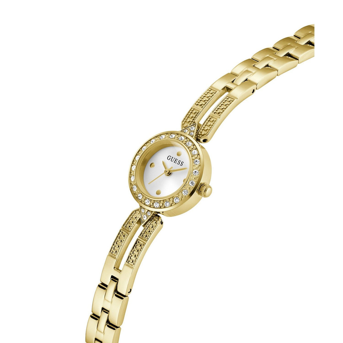 Guess Men’s Cassidy White Dial Bracelet Watch GW1016L2
