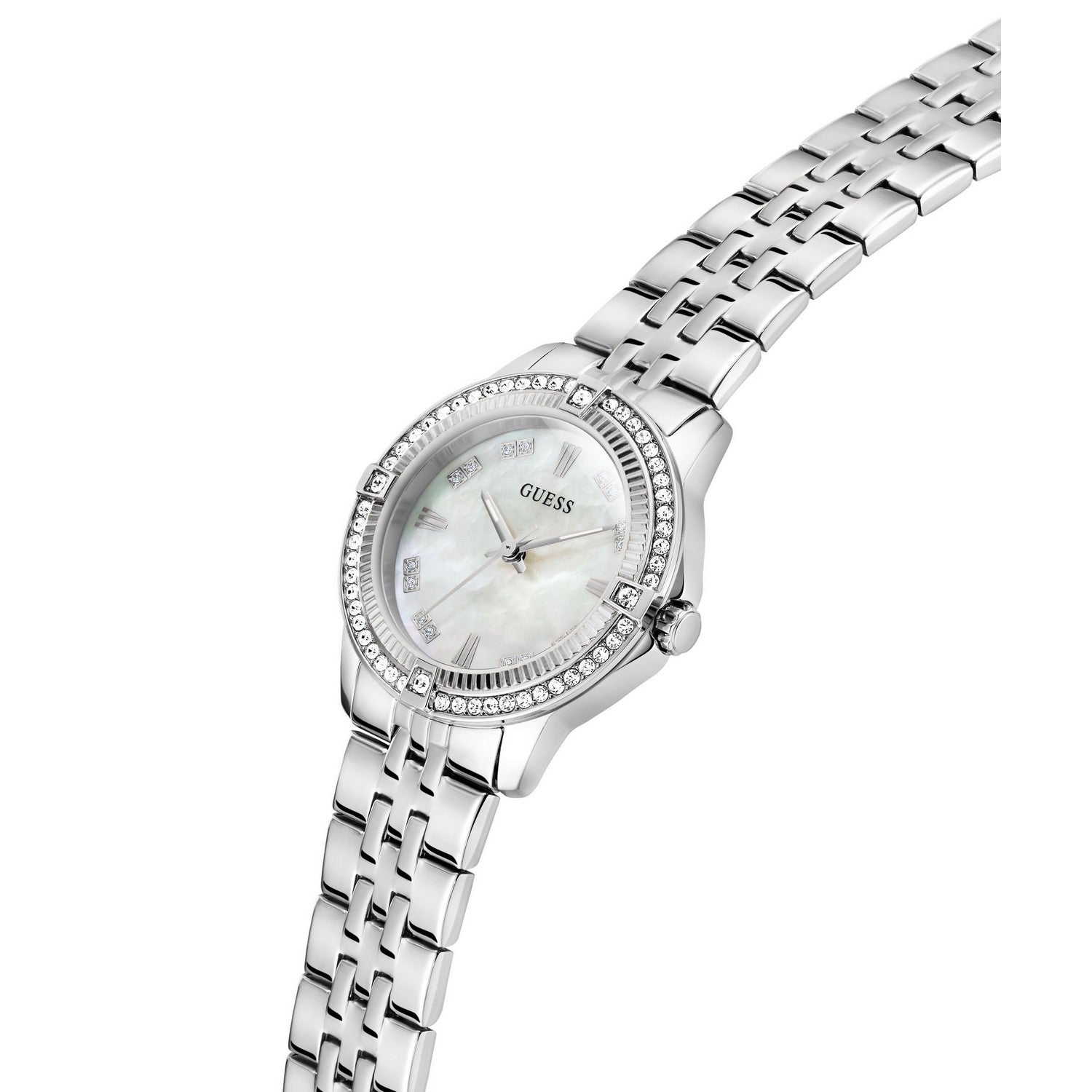 Guess Men’s Colette White Dial Bracelet Watch GW1027L1