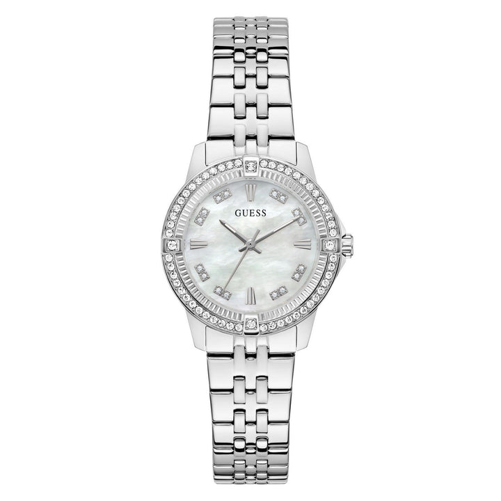 Guess Men’s Colette White Dial Bracelet Watch GW1027L1