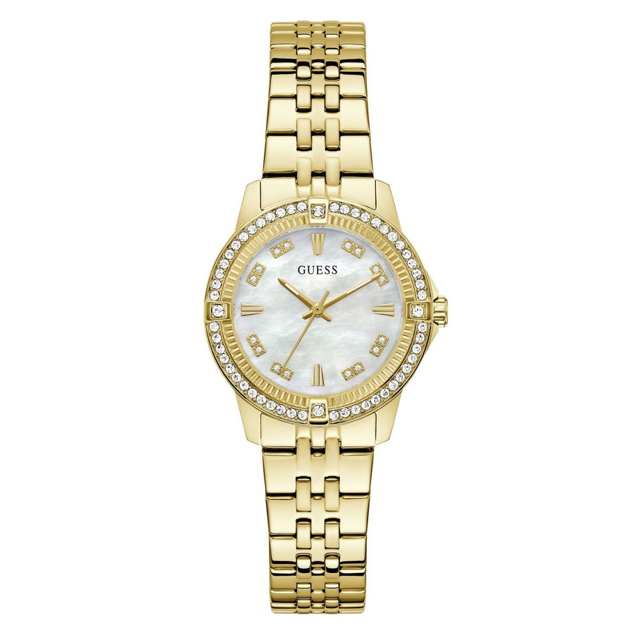 Guess Men’s Colette White Dial Bracelet Watch GW1027L2