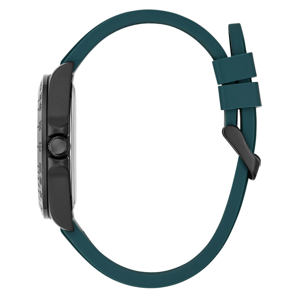 Guess Men’s Neo Black Dial Teal Silicone Strap Watch GW1065G3