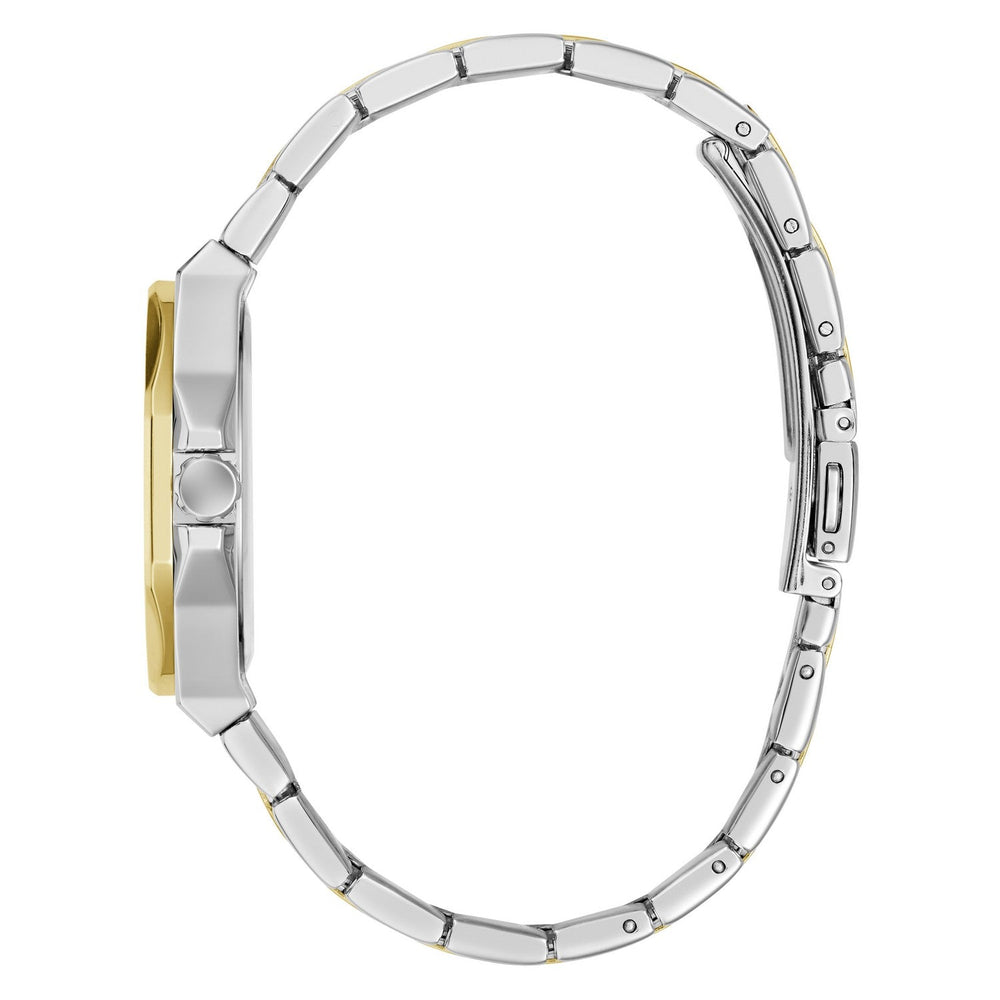 Guess Womens Empress White Sunray Dial Two-Tone Stainless Steel Bracelet Watch GW1095L3