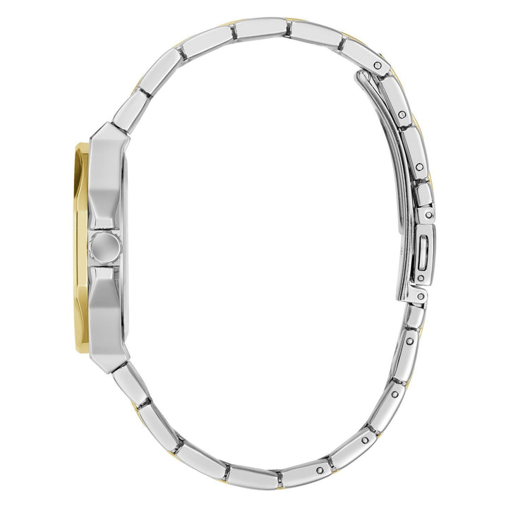 Guess Womens Empress White Sunray Dial Two-Tone Stainless Steel Bracelet Watch GW1095L3