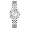 Guess Womens Adelaide Silver-Tone Glitz Dial Silver-Tone Stainless Steel Bracelet Watch GW1103L1