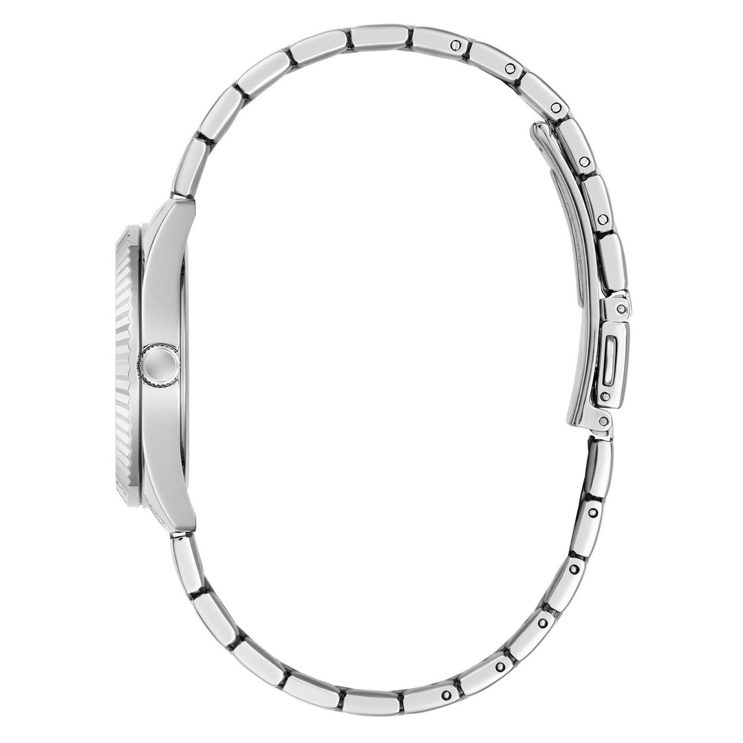 Guess Womens Adelaide Silver-Tone Glitz Dial Silver-Tone Stainless Steel Bracelet Watch GW1103L1