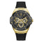 Guess Mens Carver Black Sunray Dial Black Silicone Strap Watch GW1132G2