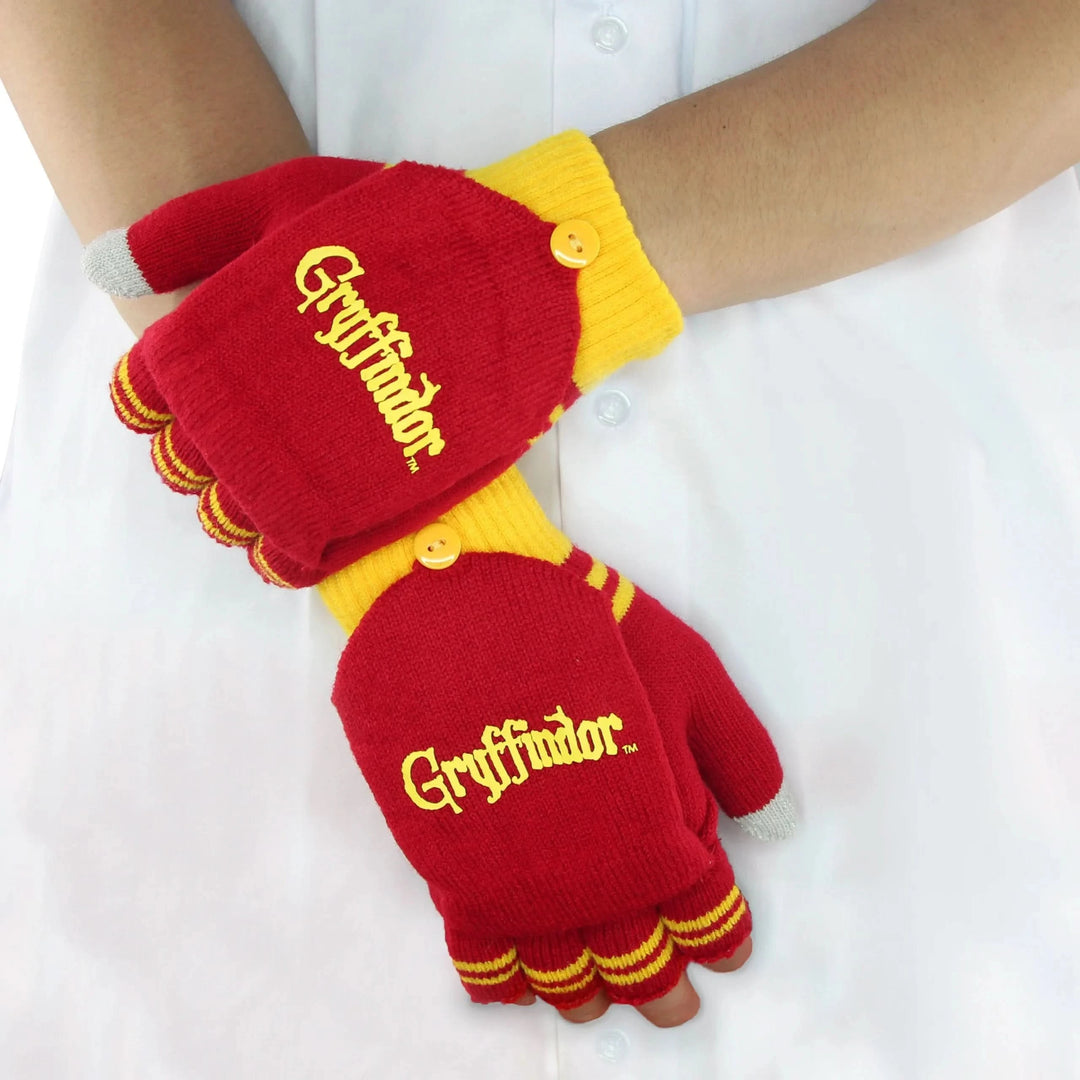 Gloves Mitten Fingerless - Gryffindor Red CRZ0012