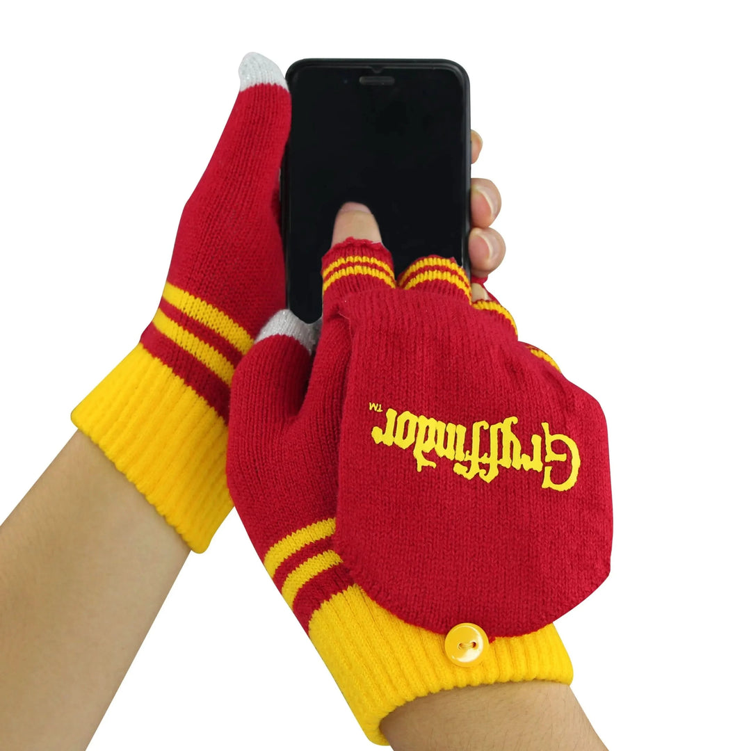 Gloves Mitten Fingerless - Gryffindor Red CRZ0012