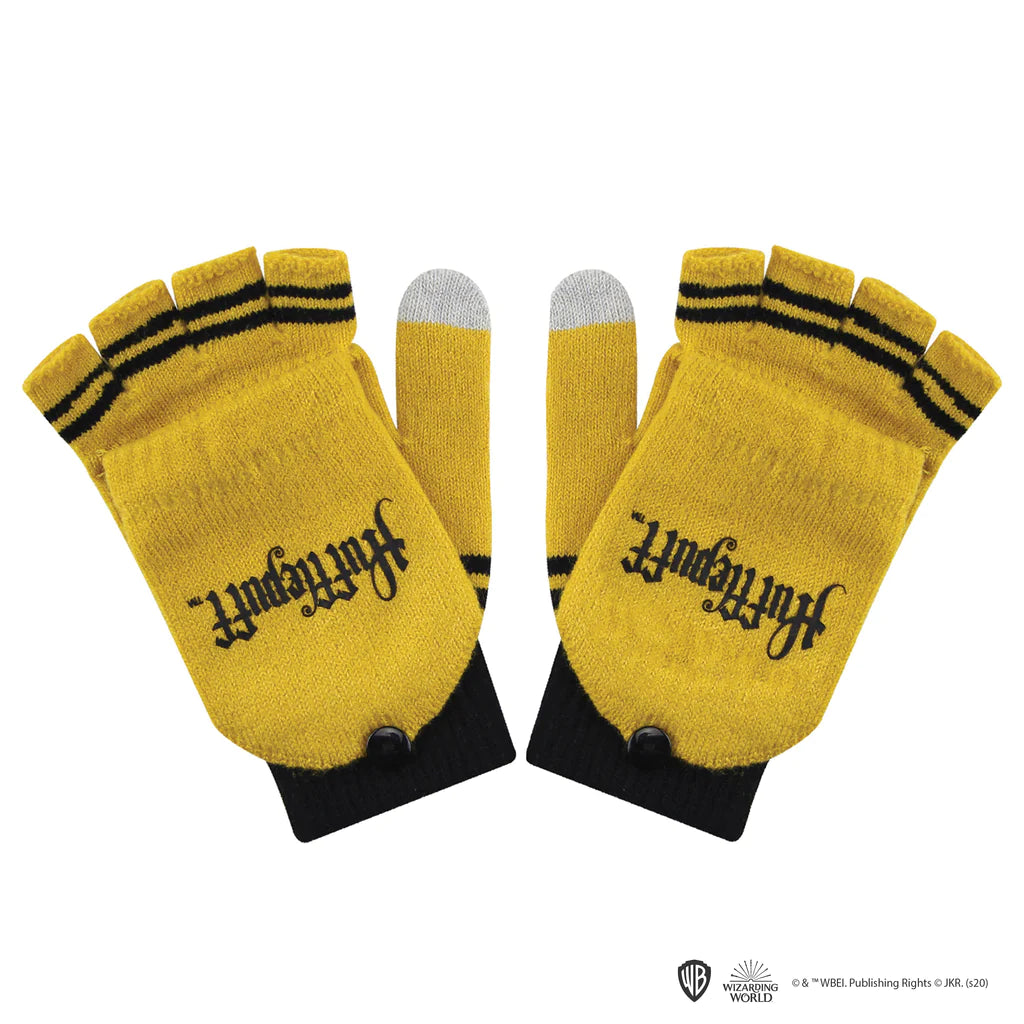 Harry Potter Gloves Fingerless Hufflepuff CR1414