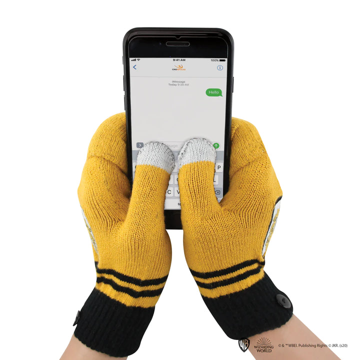 Harry Potter Gloves Fingerless Hufflepuff CR1414