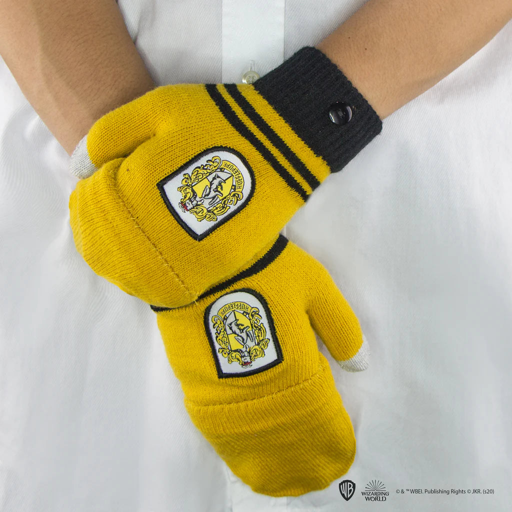 Harry Potter Gloves Fingerless Hufflepuff CR1414