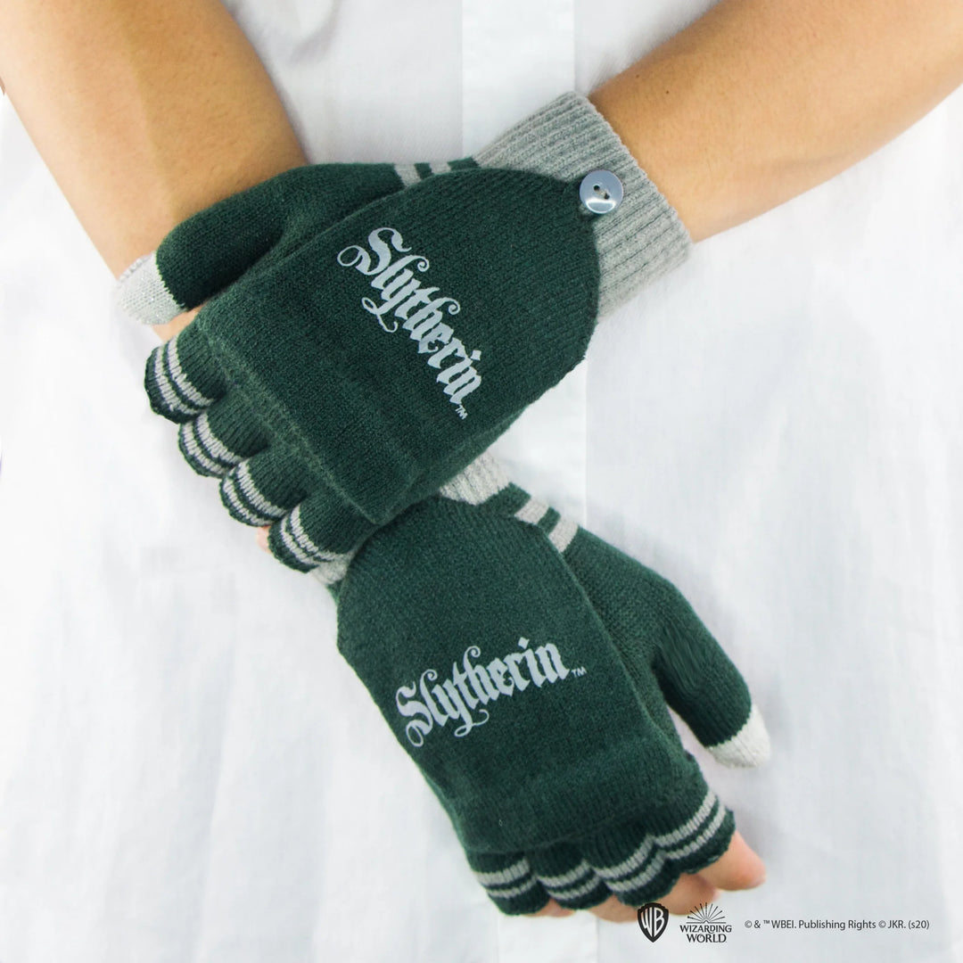 Harry Potter Gloves Fingerless Slytherin CR1412