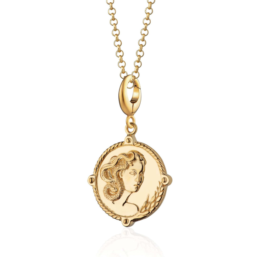 Gold Goddess of Fertility & Nature Demeter Necklace CNGGDSDEM-1