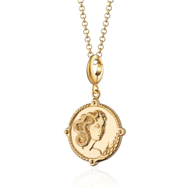 Gold Goddess of Fertility & Nature Demeter Necklace CNGGDSDEM-1