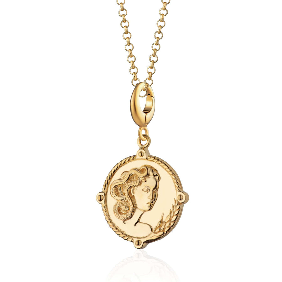 Gold Goddess of Fertility & Nature Demeter Necklace CNGGDSDEM-1