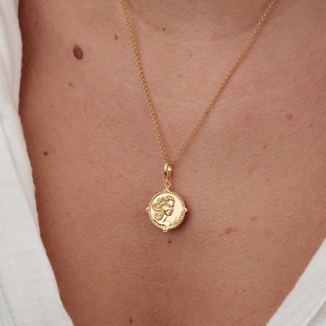 Gold Goddess of Fertility & Nature Demeter Necklace CNGGDSDEM-1