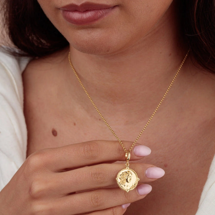 Gold Goddess of Fertility & Nature Demeter Necklace CNGGDSDEM-1