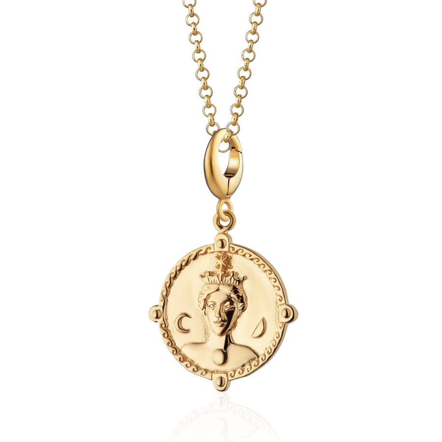 Gold Goddess of Women & Mothers Hera Necklace CNGGDSHERA-1