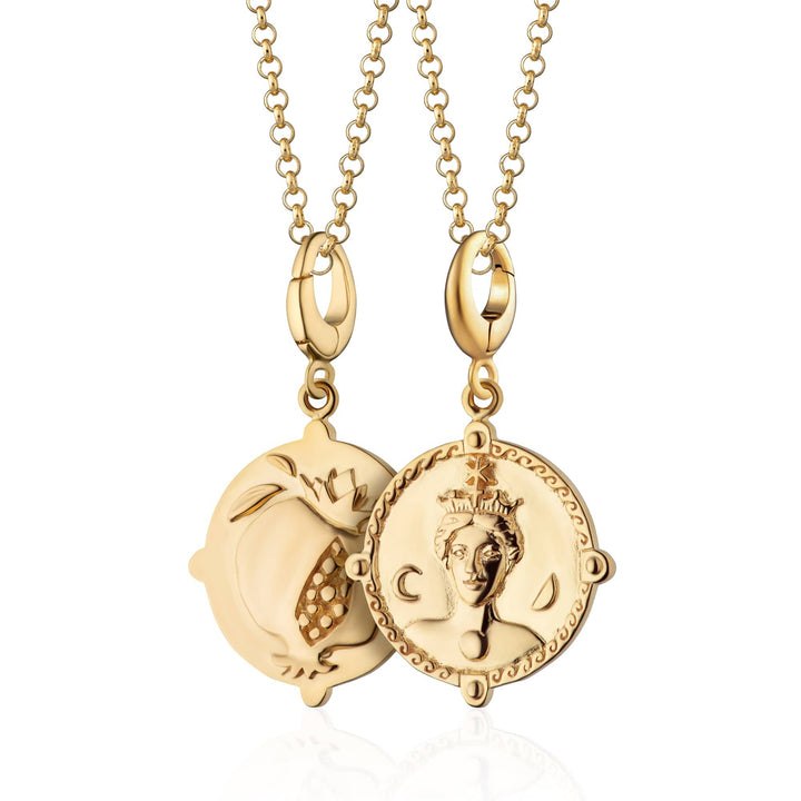 Gold Goddess of Women & Mothers Hera Necklace CNGGDSHERA-1