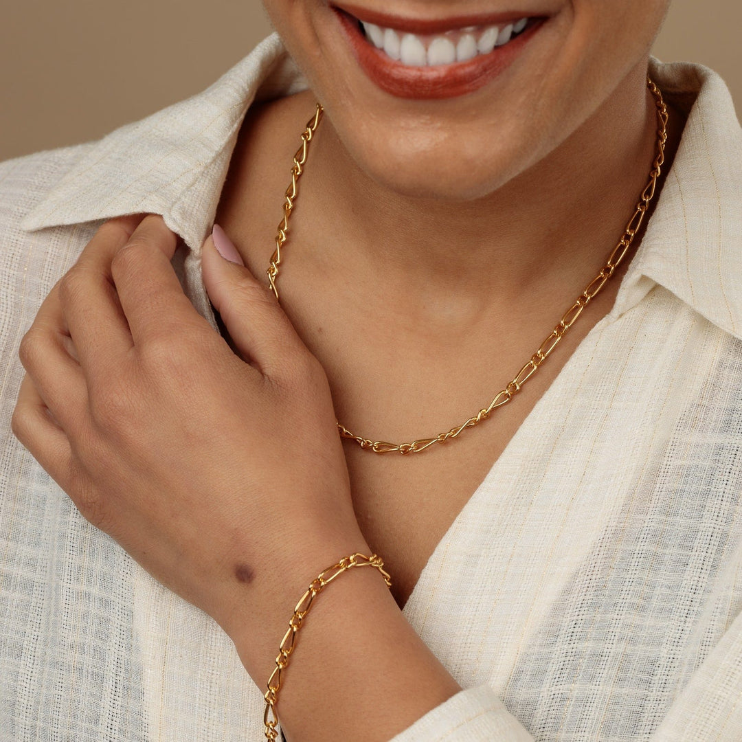 Gold My Story Charm Collector Necklace CHCGMYSTY