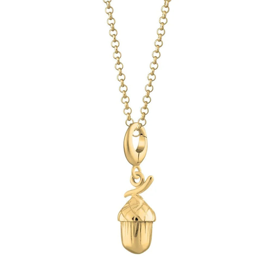Gold Plated Acorn Necklace CNGAC-1