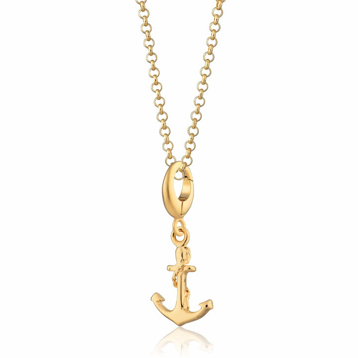Gold Plated Anchor Necklace CNGAN-1