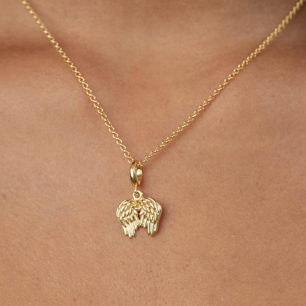 Gold Plated Angel Wings Necklace CNGAS-1