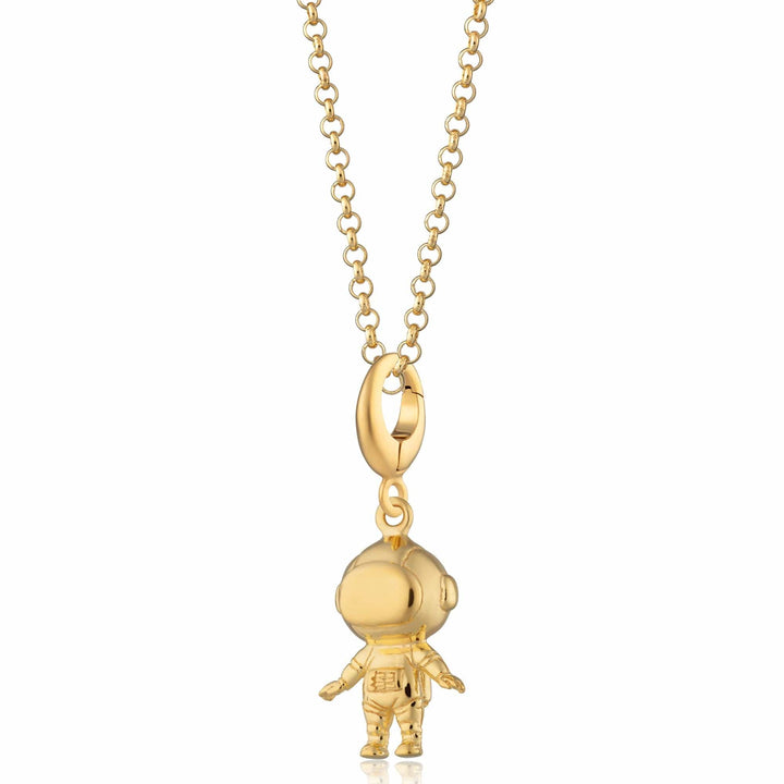 Gold Plated Astronaut Necklace CNGAST-1