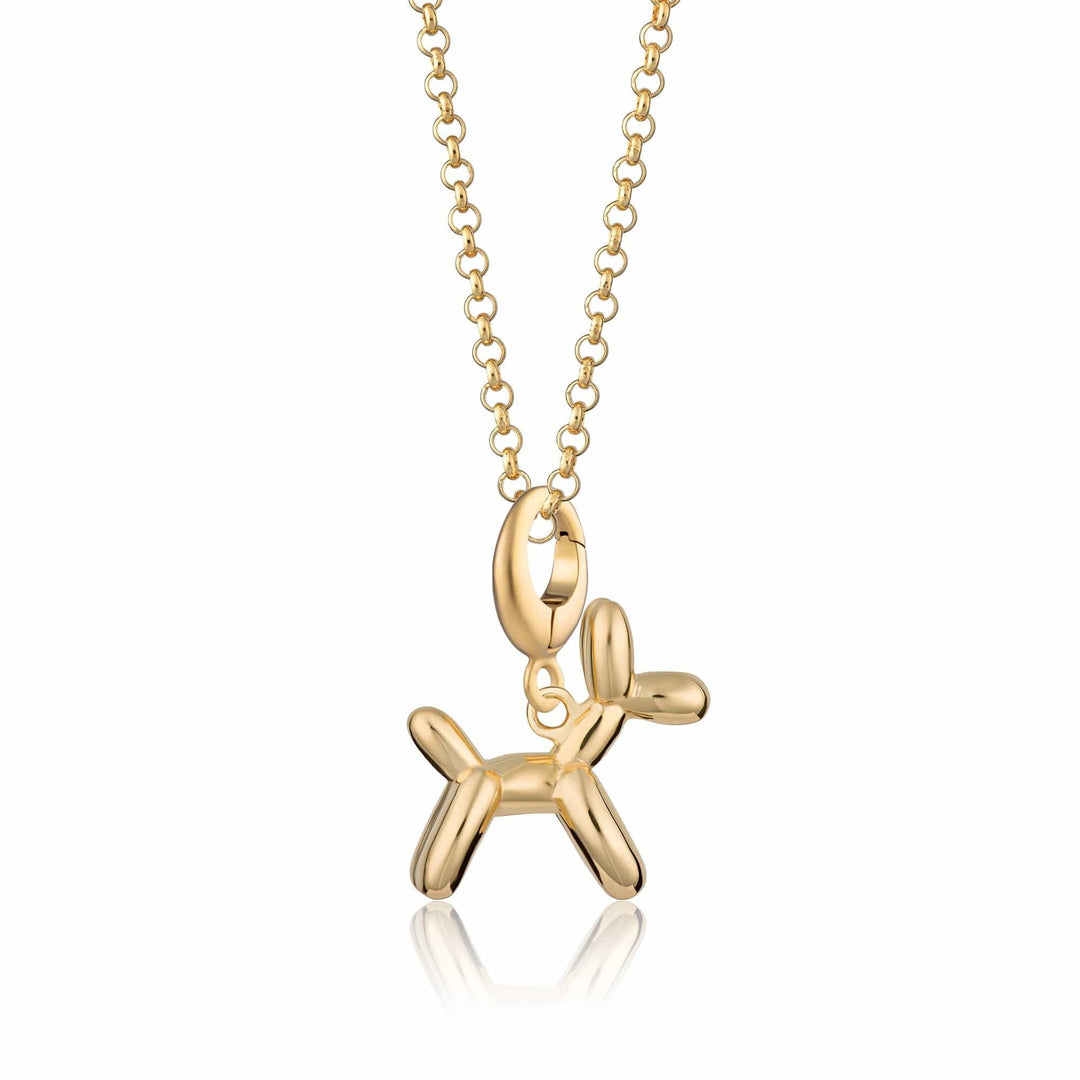 Gold Plated Balloon Dog Necklace CNGBD-1
