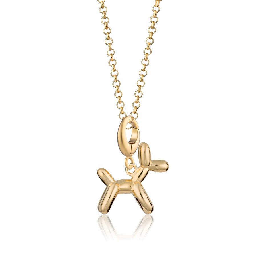 Gold Plated Balloon Dog Necklace CNGBD-1