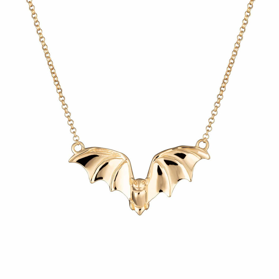 Gold Plated Bat Necklace NGBAT