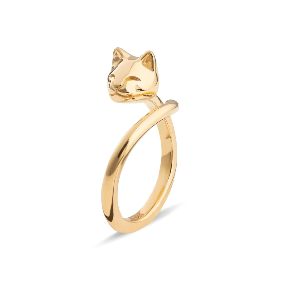 Gold Plated Cat Ring RGCTF