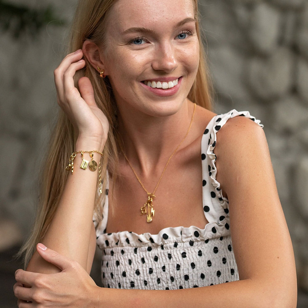 Gold Plated Charm Bracelet CBRG