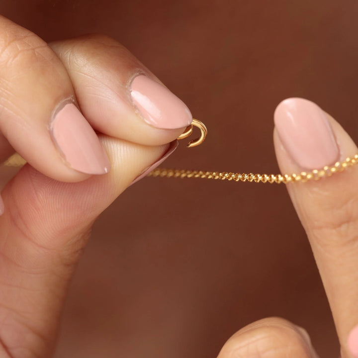 Gold Plated Charm Capture Necklace CNGCHCAP-1
