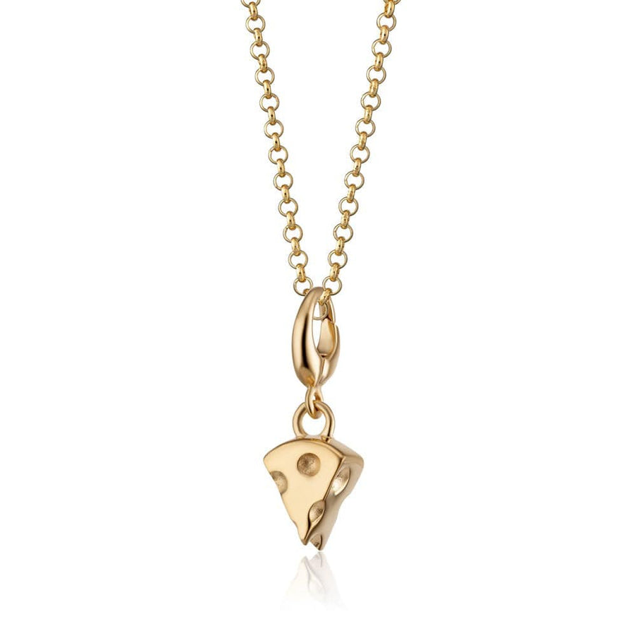 Gold Plated Cheese Slice Necklace CNGCHS-1