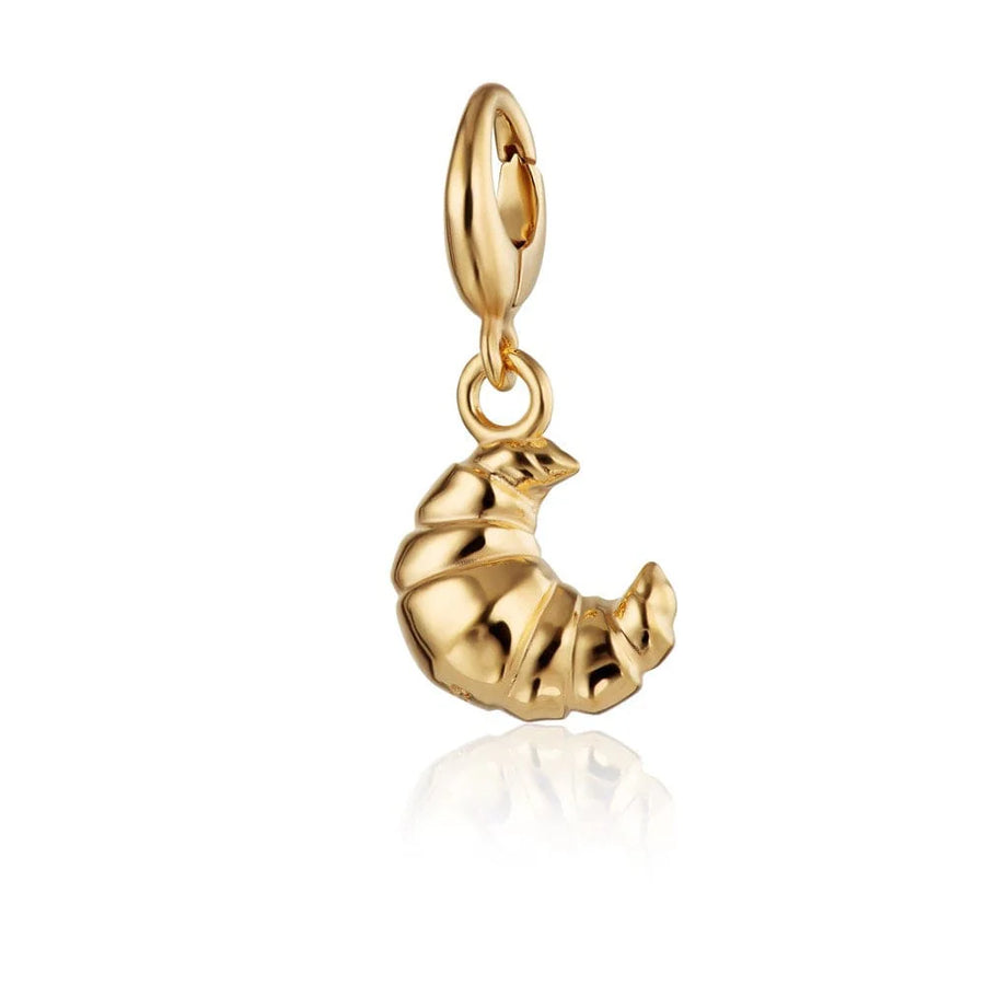 Gold Plated Croissant Charm CGCRS