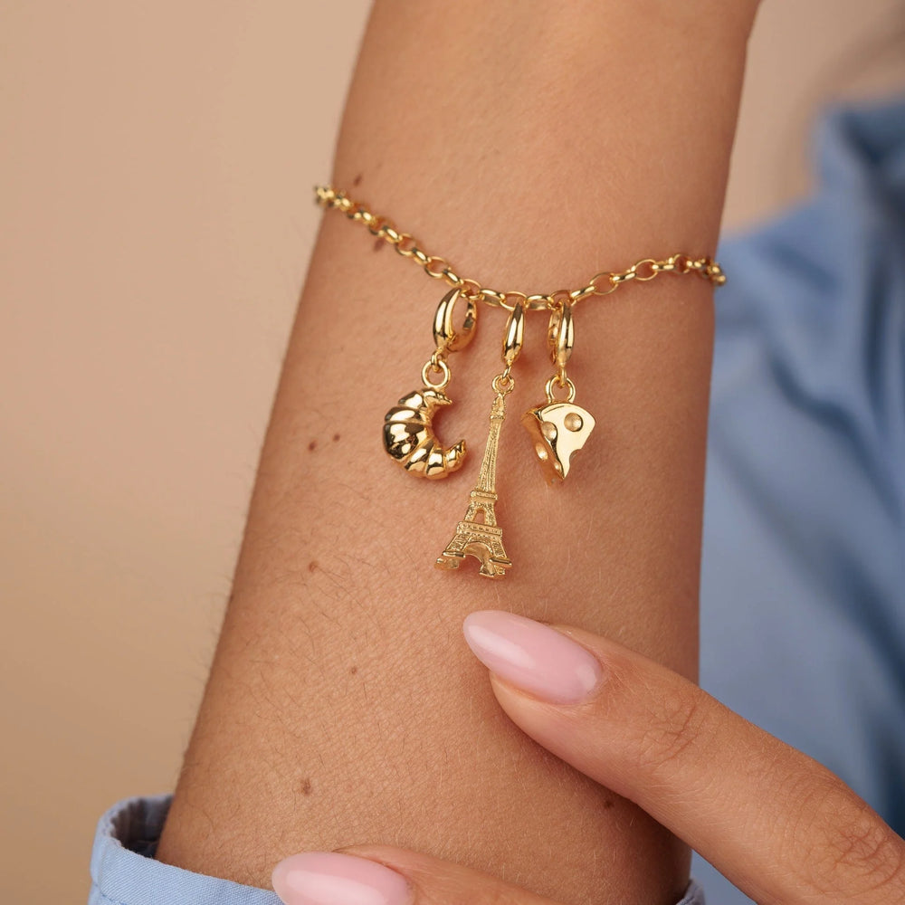 Gold Plated Croissant Charm CGCRS