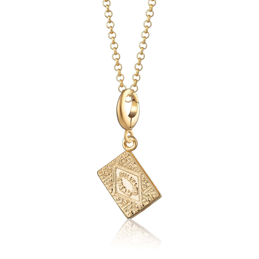 Gold Plated Custard Cream Necklace CNGBC-1