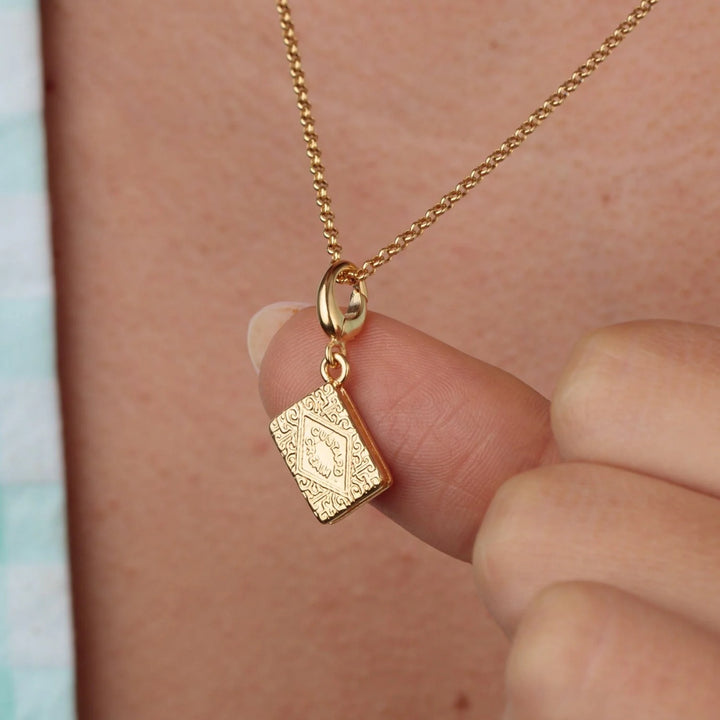 Gold Plated Custard Cream Necklace CNGBC-1