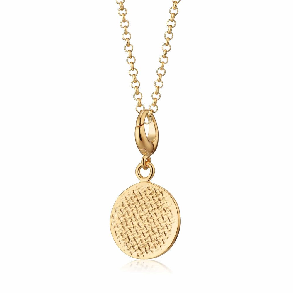 Gold Plated Digestive Biscuit Necklace CNGDG-1