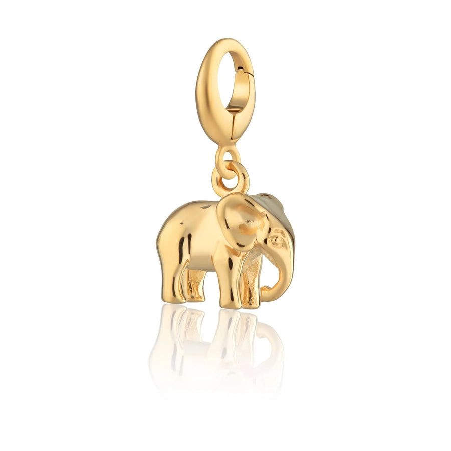 Gold Plated Elephant Charm CGEL