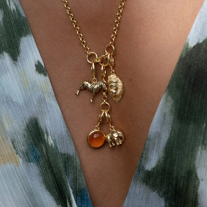 Gold Plated Elephant Charm CGEL