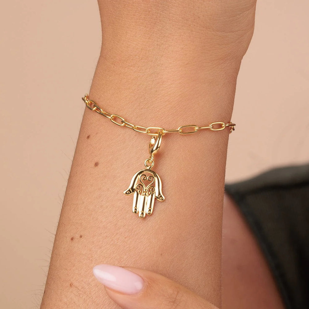 Gold Plated Fatima Hand Charm CGHF