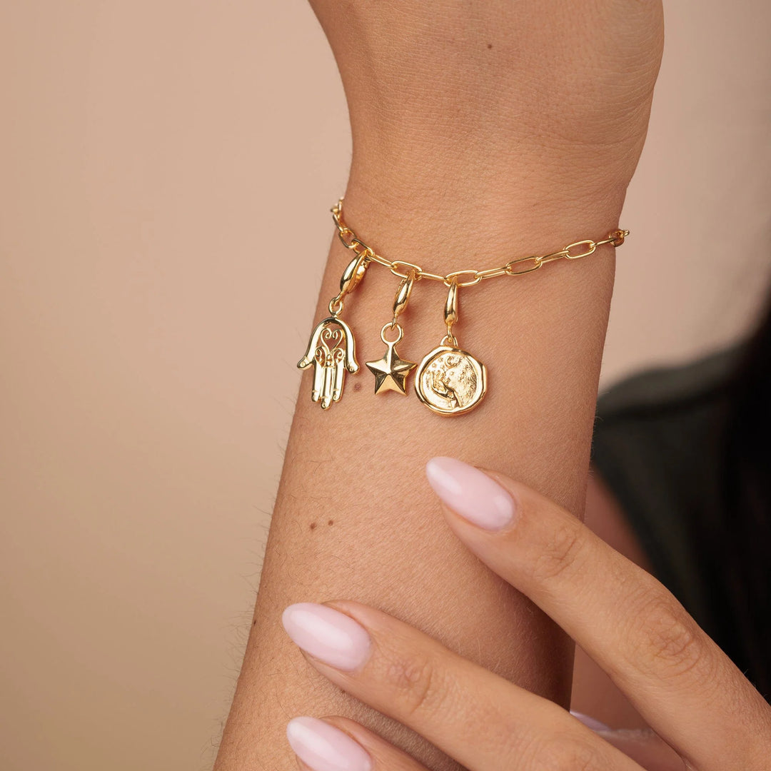 Gold Plated Fatima Hand Charm CGHF