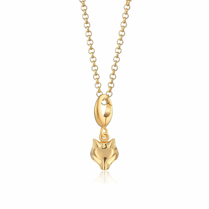 Gold Plated Fox Necklace CNGFX-1