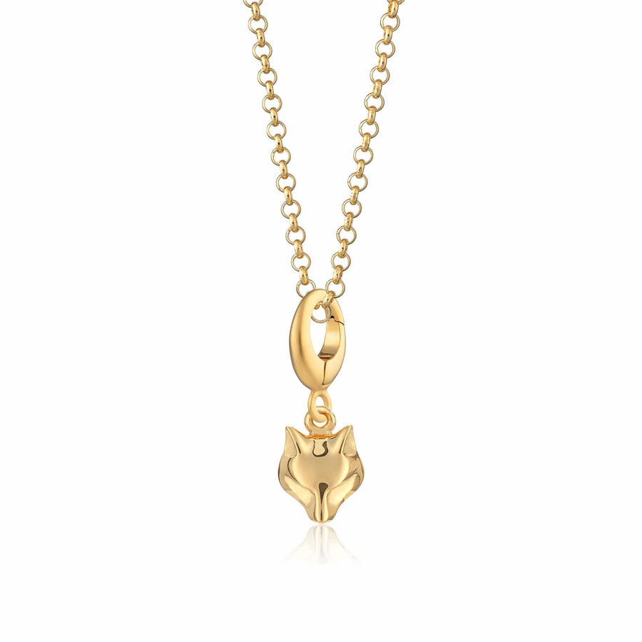 Gold Plated Fox Necklace CNGFX-1