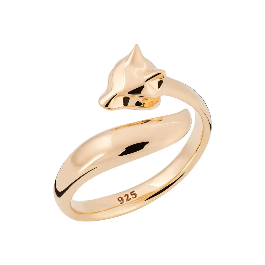 Gold Plated Fox Ring RGFOX