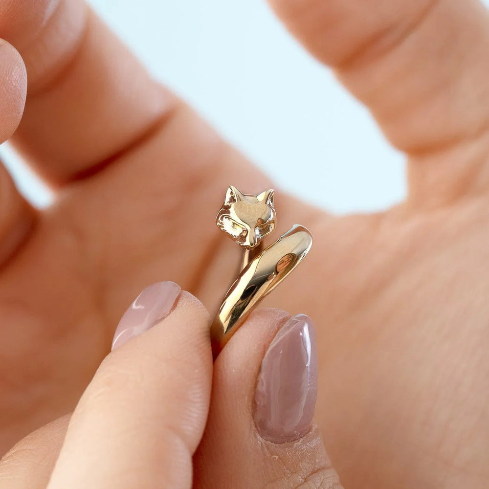 Gold Plated Fox Ring RGFOX